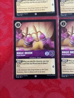 X4 Disney Lorcana - Magic Broom- Bucket Brigade 188/204 X4 - Image 4