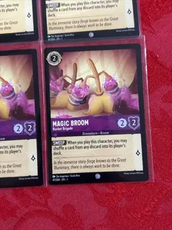 X4 Disney Lorcana - Magic Broom- Bucket Brigade 188/204 X4 - Image 5