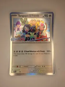 Black Star Promo Pokemon Card, (Jumbo) Terapagos & Friends Holo Rare - Image 1