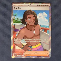 Surfer 235/191 - Surging Sparks - Ultra Rare Holo Pokemon Card - M / NM - Image 1