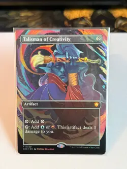 Talisman of Creativity - Secrets of Strixhaven Foil Promo MTG Card NM #0429 - Image 1