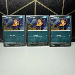 3x Scraggy SVP 186 Cosmos Holo Promo Pokemon Card Lot NM - Image 1