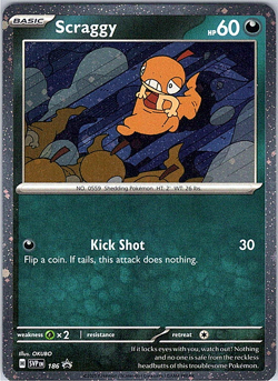Scraggy SV: Scarlet & Violet Promo Cards #186 NM - Image 1