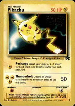 Pikachu Movie Promo Promo WoTC Promo 04/53 Lightning Pokemon Card - Image 1