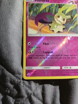 Pokemon Cards Mimikyu 112/181 Reverse Holo Team Up Sun & Moon NM Never Played - Image 5