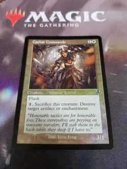 Mtg. Cathar Commando. Foil Retro Frame. Innistrad Remastered. Pack Fresh - Image 1