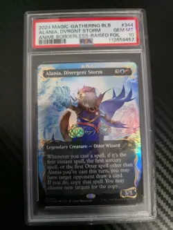 MTG Bloomburrow - Alania, Divergent Storm Borderless Raised Foil - PSA 10 - Image 1