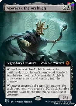 MTG Foil Acererak the Archlich (Extended Art) 372 Adventures in the Forgotten... - Image 1