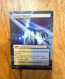 MTG Magic Altered Hand Painted Original Art Card -- Azorius Chancery - Image 1