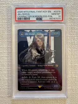 Jill, Shiva’s Dominant R0378 MTG Final Fantasy Borderless Foil PSA 10 - Image 1