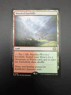 MTG; Wooded Foothills; Modern Horizons 3; Regular; NM Unplayed - Image 2