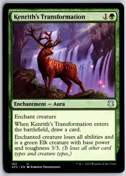 Kenrith's Transformation 162 Commander Adventures in the Forgotten Realms MTG NM - Image 1