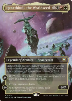 Hearthhull, the Worldseed (Borderless) FOIL 1 EOC Edge of Eternities NM - Image 1