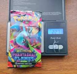 Pokemon Tcg Mega Evolution phantasmal flames Heavy 22.71g Booster Pack Sealed - Image 1