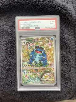 Pokemon TCG Seismitoad 105/086 Sv Black Bolt Illustration Rare Holo PSA 9 EN - Image 1