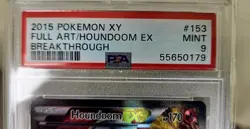2015 Pokemon XY Houndoom EX FULL ART Breakthrough #153 PSA 9 MINT - Image 3