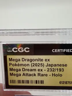 Mega Dragonite ex 232/193 CGC Pristine 10 Holo Japanese Mega Dream ex MA 2025 - Image 3