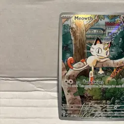 Pokemon Meowth 106/094 – Phantasmal Flames – English IR (Illustration Rare) - Image 2