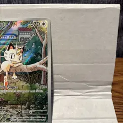 Pokemon Meowth 106/094 – Phantasmal Flames – English IR (Illustration Rare) - Image 3