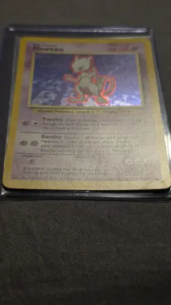 Pokemon TCG Mewtwo 10/102 Base Set Holo Rare Basic 60 HP English 1999 WotC - Image 2