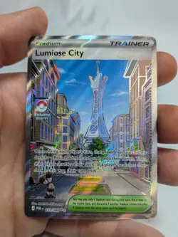 Lumiose City 111/088 Illustration Rare Pokemon TCG Perfect Order - NM - Image 1