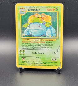 Venusaur 15/102 - Pokemon - Holo Unlimited Rare - Base Set - Heavily Played HP - Image 1