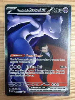 Pokemon TCG Team Rockets Mewtwo EX 281/217 SIR Ascended Heroes English - Image 1