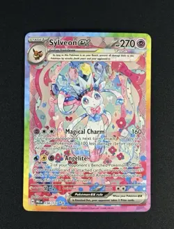 Sylveon ex 156/131 SIR Prismatic Evolutions Pokemon LP Eeveelution FA - Image 1