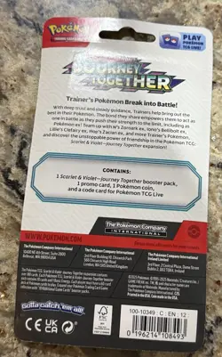 44g! HEAVY!- Pokemon Journey Together Scraggy Blister Pack! -Possible GODU - Image 3