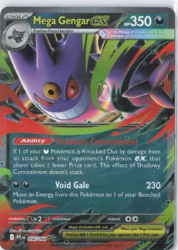 Mega Gengar Ex 56/94 Phantasmal Flames Pokemon TCG - Image 1