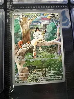 The Pokemon Company Meowth 106/094 Me02 Phantasmal Flames IR Basic Holo EN - Image 1