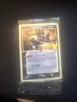 Pokemon 25th Anniversary Celebrations Greninja Gold Star Promo Sealed SWSH144 - Image 1
