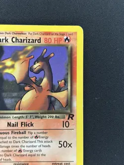 Pokemon TCG Dark Charizard 21/82 Team Rocket 1st Ed Holo Rare 1999 80 HP - Image 4