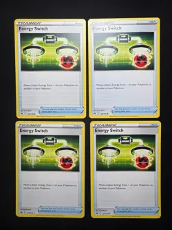 4x Pokemon TCG Energy Switch 129/159 - Sw&Sh Crown Zenith CRZ Trainer Playset - Image 1