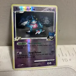 Toxicroak G Reverse Holo Rare Pokemon Platinum 40/127 Moderately Played - Image 1