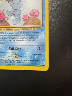 Pokemon Wooper 71/75 1st Edition Neo Discovery WOTC Vintage (NM-) - Image 5