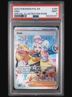 Pokemon Iono 269/193 Paldea Evolved SV02 SIR Holo PSA 9 English 2023 - Image 1