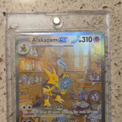 Pokemon TCG Alakazam ex 201/165 SV Scarlet & Violet 151 SIR Full Art Holo - Image 1