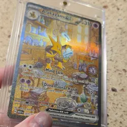 Pokemon TCG Alakazam ex 201/165 SV Scarlet & Violet 151 SIR Full Art Holo - Image 3