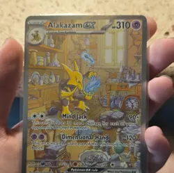 Pokemon TCG Alakazam ex 201/165 SV Scarlet & Violet 151 SIR Full Art Holo - Image 4