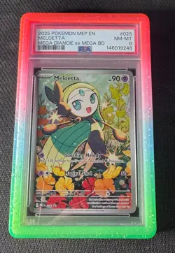 Pokemon Meloetta 026 Black Star Promo PSA 8 - Image 1