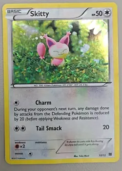 Skitty 012/012 McDonald's 2015 Promo Confetti Holo Pokemon TCG - MP - Image 1