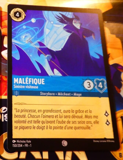 LORCANA TRADING CARD GAME DISNEY CHAPITRE 1 CARTE MALEFIQUE 150/204 FR TCG NEUF - Image 1