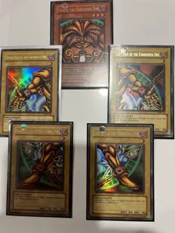Yu-Gi-Oh Exodia Forbidden One Set, LOB, Unlimited, LP-HP (1996) Vintage 1996 - Image 1