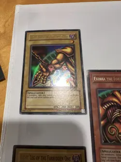 Yu-Gi-Oh Exodia Forbidden One Set, LOB, Unlimited, LP-HP (1996) Vintage 1996 - Image 4