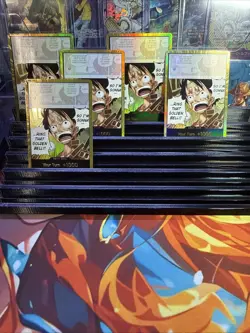 One Piece Gold DON!! OP15 Luffy Golden Bell (set Of 5 Cards) ENGLISH - Image 1