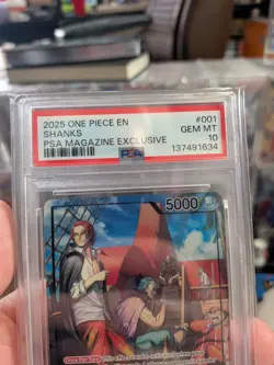 2025 One Piece En Shanks PSA Magazine Exclusive 🚨PSA 10 - Image 3