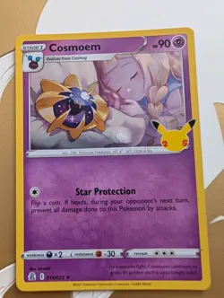 Pokemon TCG Cosmoem Holo Holo Rare Card Celebrations 014/025 - Image 1