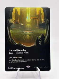Sacred Foundry 0282 Foil Borderless Edge of Eternities EOE MTG NM - Image 1