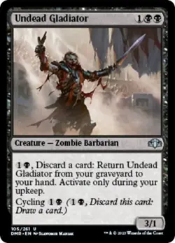 Undead Gladiator -Foil Near Mint MTG Dominaria Remastered - Image 1